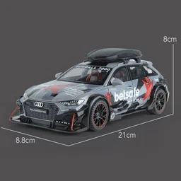 just craft 1:24 Audi Rs6 Modified Vehicles Car Model Toys Alloy Diecast With Pull Back image 2
