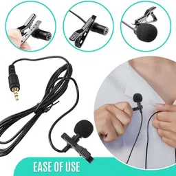 nkpr Professional Metal Coller Mic For Youtube ,Voice Recording ,DSLR Camera 1388 Microphone image 3
