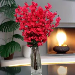 hinddecora HIND DECORA BLOSSOM Red Apple Blossom Artificial Flower image 1