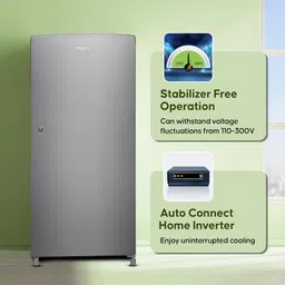 haier 185 L Direct Cool Single Door 2 Star Refrigeratorwith DEFT TechnologyLarge Vegetable Box image 4