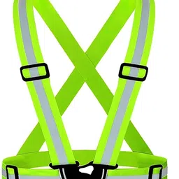sicuro High Visibility Elastic Safety Belt , Night Cycling Reflector Strips Adjustable Safety Jacket-picture-26