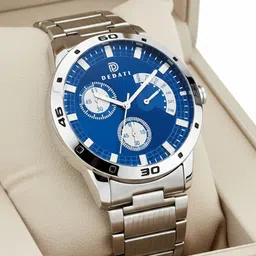 kairova Classic Silver and Multicolor Dial Analog Watch for Men Analog Watch - For Men KRM022_MA_AVOblue image 4