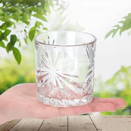 grilix (Pack of 6) Vintage Glassware Drinking Set for Juice, Cocktail,Mocktail,Whisky All Beverages Glass Set Cocktail Glass image 4