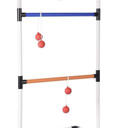 iris Ladder Toss Game Set with 6 Golf Balls for Indoor, Outdoor, Backyard, Camping, Courtyard Throwing Game with Your Family and Friends-picture-1