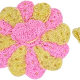 ecommall Laddu Gopal Woolen Dress Size 1 Winter Sweater Set for Khanaji Poahak Combo Dress image 2