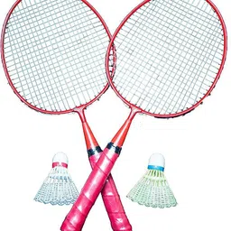 spocco Badminton Racket for Kids - Baby Badminton Aluminium Toy Set for Children with Multicolour Shuttlecocks and Backpack Badminton Kit-picture-13