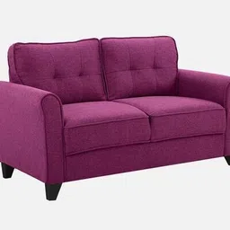 trevi furniture Aldrin Fabric 2 Seater Sofa In Mulberry Colour image 4