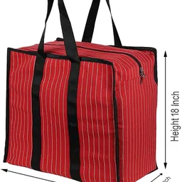 double r bags Extra Large Multipurpose Heavy Duty Canvas Storage Organizer Shopper Bag Pack of 5 Grocery Bags image 2