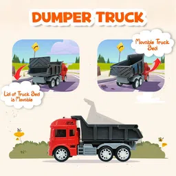 wembley Construction Vehicle Pull Back Toy Cars Playset Friction Powered Truck For Kids image 4