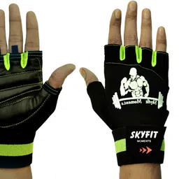 house of common GREEN BODYBILDER GLOVES Skating Gloves-picture-21