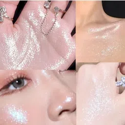 thtc Shimmery Shiny Face Makeup Powdery Highlighter image 2