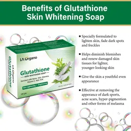 la organo Glutathione Neem & Tulsi Skin Lightening & Brightening Soap For All Skin TypePack of 3 image 3