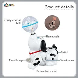 chippi Dancing Dog with Music, Flashing Lights Battery Operated Sound & Light Toys image 3