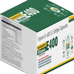 pharmazain life sciences Vitamin E 400 IU Softgel Capsules Pack of 50 Nourishes Skin and Strengthens Hair image 3