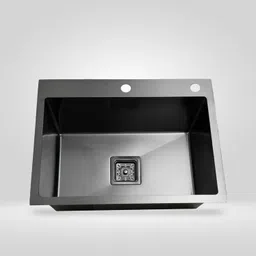 bowlsandmore 24" X 18" X 10" PREMIUM SINKS 304 GRADE STAINLESS STEEL SINGLE BOWL HAND MADE KITCHEN SINK Vessel Sink-picture-12