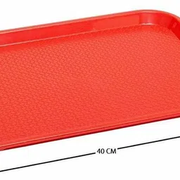 swift international Rectangular Plastic Serving Tray red Tray image 2