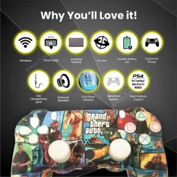 HG WORLD Playstation Dualshock 4 Joystick Wireless for PS4 Gamepad Motion ControllerMotion Controller image 5