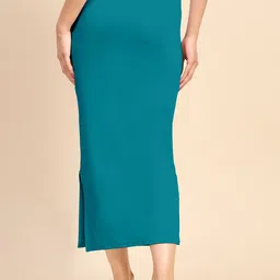 Trendmalls New.P02-PeacockGreen Lycra Blend Petticoat image 2