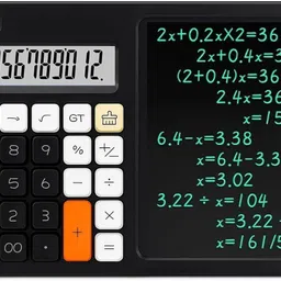 yesruer Notepad 2-in-1 Calculator & Calculator with Ruffpad Notepad 2-in-1 Calculator & LCD Writing Pad 12 Digits Financial Calculator-picture-33