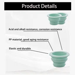 serplex Plastic Drain Odor Stopper 2 Pack Sink Plug image 3