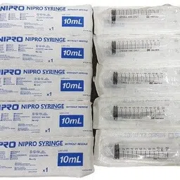 nipro DISPOSABLE SINGLE SUE ONLY SYRINGE IN ( 10ML X 50PICS. ) Medical Needle image 3