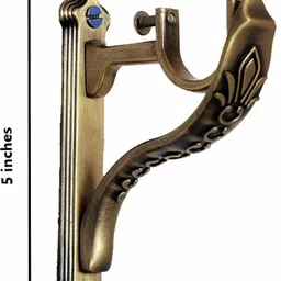 jafe Multicolor Curtain Knobs, Rod Rail Bracket, Curtain Rings, Curtain Hooks Metal image 3