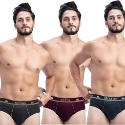 milton Pack of 3 Solid Men Brief-picture-22