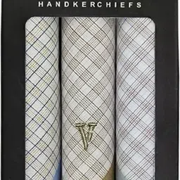VAN HEUSEN Men's Cotton Pastel ["Grey,Blue & Beige"] Handkerchief-picture-18