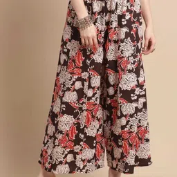 rainy rose Women Ethnic Motifs Printed Cotton Flared Palazzo Women Pyjama-picture-34