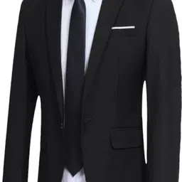 fashyy trend Men Solid Single Breasted Formal, Festive & Wedding Blazer image 1