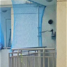 amz sports nets B-18PLY-10 FT x 15FT Nylon Mesh Balcony Net / Bird Net / Monkey Net Child Protection Net (BLUE) 18 PLY 10 FT X 15FT Insect Net-picture-22