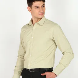 park avenue Men Slim Fit Self Design Formal Shirt image 2