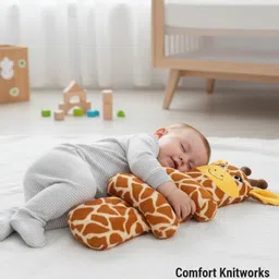 pseudo Polyester Fibre Baby Pillow Pack of 1 Animals image 2