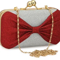 for the beautiful you Party, Casual Grey, Red Clutch - Regular Size-picture-15