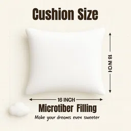 siroki bond Microfibre Cushion Pack of 5 Solid 16X16 Inch Microfiber Filling Sofa Cushion for Guestroom Car Soft Fluffy Cushion image 4