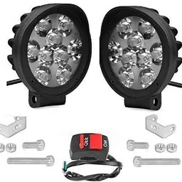 srphere LED Fog Lights for Bikes and Cars High Power, Heavy clamp and Strong ABS Fog Lamp Motorbike LED (12 V, 27 W)-picture-19