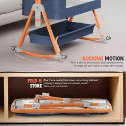 baybee baby bedside crib cradle for baby bassinet for kids with 6 Height Adjustable image 3