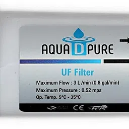 aquadpure Complete Copper RO Service Filter Kit of 80 GPD Membrane for 12L Water purifier Solid Filter Cartridge image 4