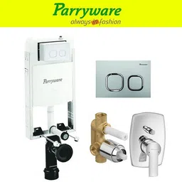 parryware Half Frame Concealed Cistern, with divater body upper crust set of 1 pic 225 Dual Flush Tank-picture-43
