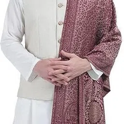Ramnaya Wool Paisley Men Shawl-picture-13