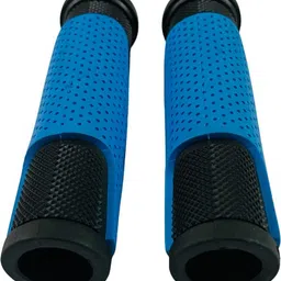 shrenik Cycle Handle Grip for 24-29 Inch Bicycle Dual Color Soft Rubber MTB/City Bicycle Handle Grip image 2