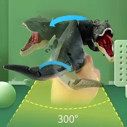 toybot Dinosaur Toy with Biting Function Roaring Sound Effect Will Shake Head and Tail image 2