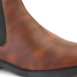 house of common Synthetic Leather Lightweight Comfortable Trendy Walking Chelsea Boots For Men Boots For Men image 4