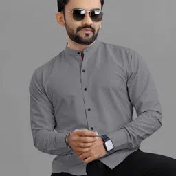 vtexx Men Regular Fit Solid Spread Collar Formal Shirt-picture-26