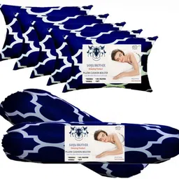 sanju brother Microfibre Bolster Pack of 7 Floral 2 Bolester 5 Cushion-picture-35