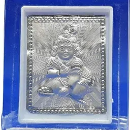 Astro-D 999 Silver Bal Gopal Frame Acrylic L Stand Pooja Room, Office, Home Decorative Showpiece - 10 cm-image-51