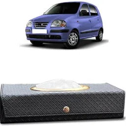 Car Tissue Box Holder with 100 Tissue For Santro Xing Vehicle Tissue Dispenser-image-41