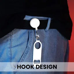 proberos Portable Telescopic Bottle Opener Portable Telescopic Stainless Steel Bottle Opener Keychain Pack of Four Bottle Opener Set image 5