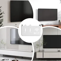 SUPVOX Acrylic Router Rack Mount Wall Mounted Adhesive Holder for Set Top Box Mesh Router 0 GHz 100 Mbps Wifi Speed NA External Antenna NA image 5