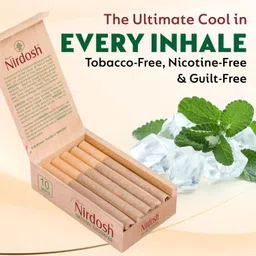 nirdosh Natural Dhoompan Icey Mint Flavor Cigarette Smoking Cessations image 5